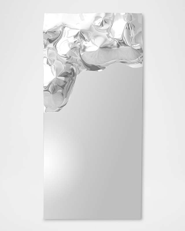 Asymmetrical Ripple 72" Wall Mirror - Left